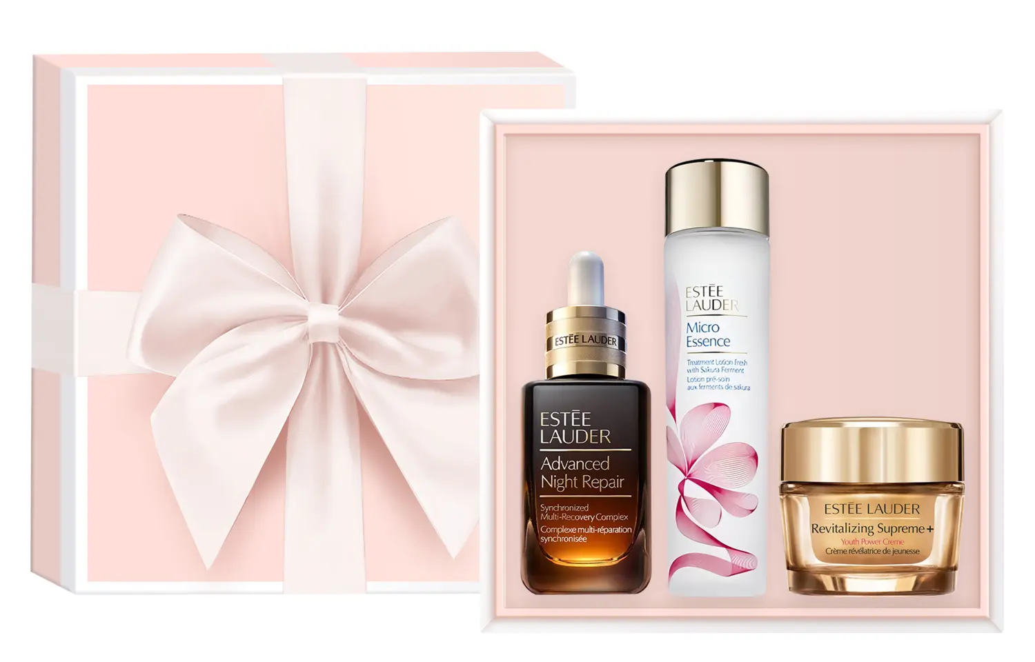 Подарочный набор Estée Lauder: сыворотка, 50 мл + лосьон с ферментами сакуры, 200 мл + увлажняющий крем, 50 мл — фото 4