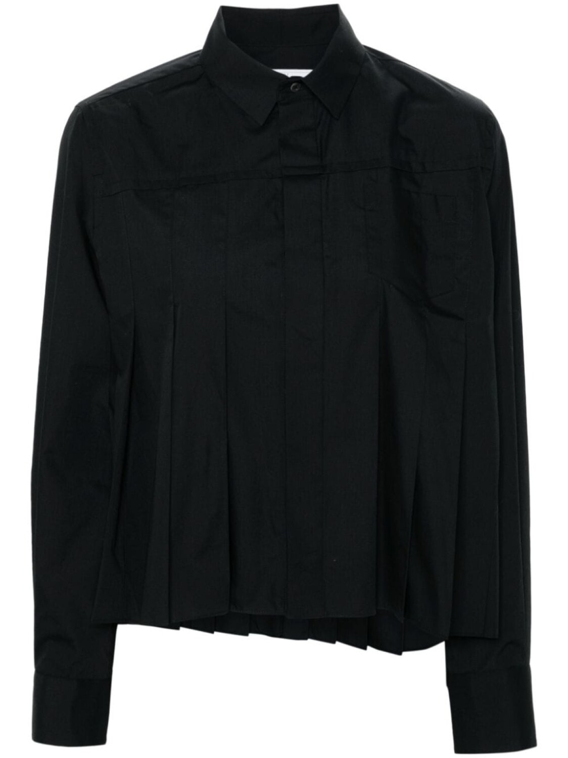 

Sacai плиссированная рубашка, черный