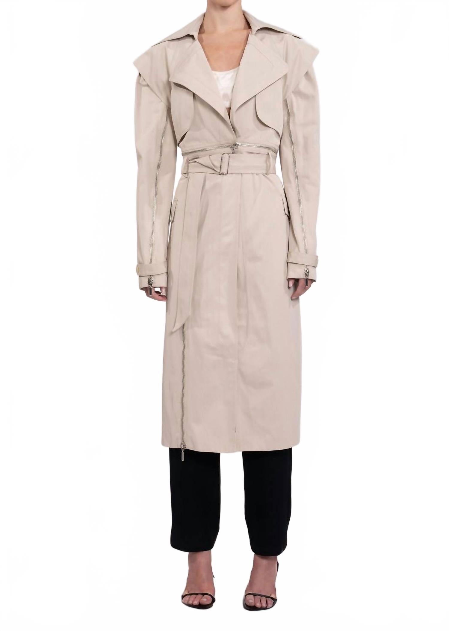 

Леннокс Тренч в бежевом цвете NONCHALANTLABEL