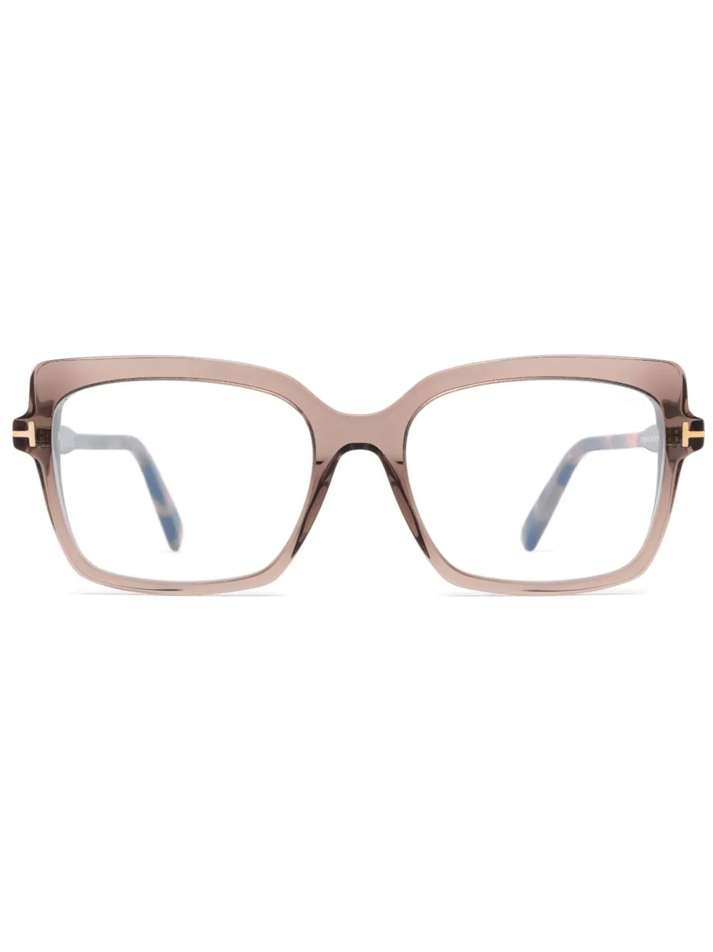 

Солнцезащитные очки в массивной оправе TOM FORD Eyewear, коричневый