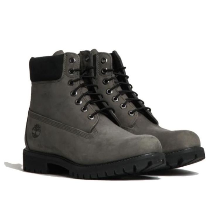 Водонепроницаемые ботинки Timberland 6 Inch Premium '50th Anniversary Medium Grey Nubuck' — фото 3