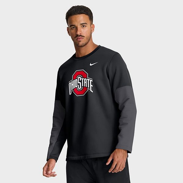 

Мужская черная футболка с длинным рукавом Ohio State Buckeyes 2025 sideline coach performance Nike