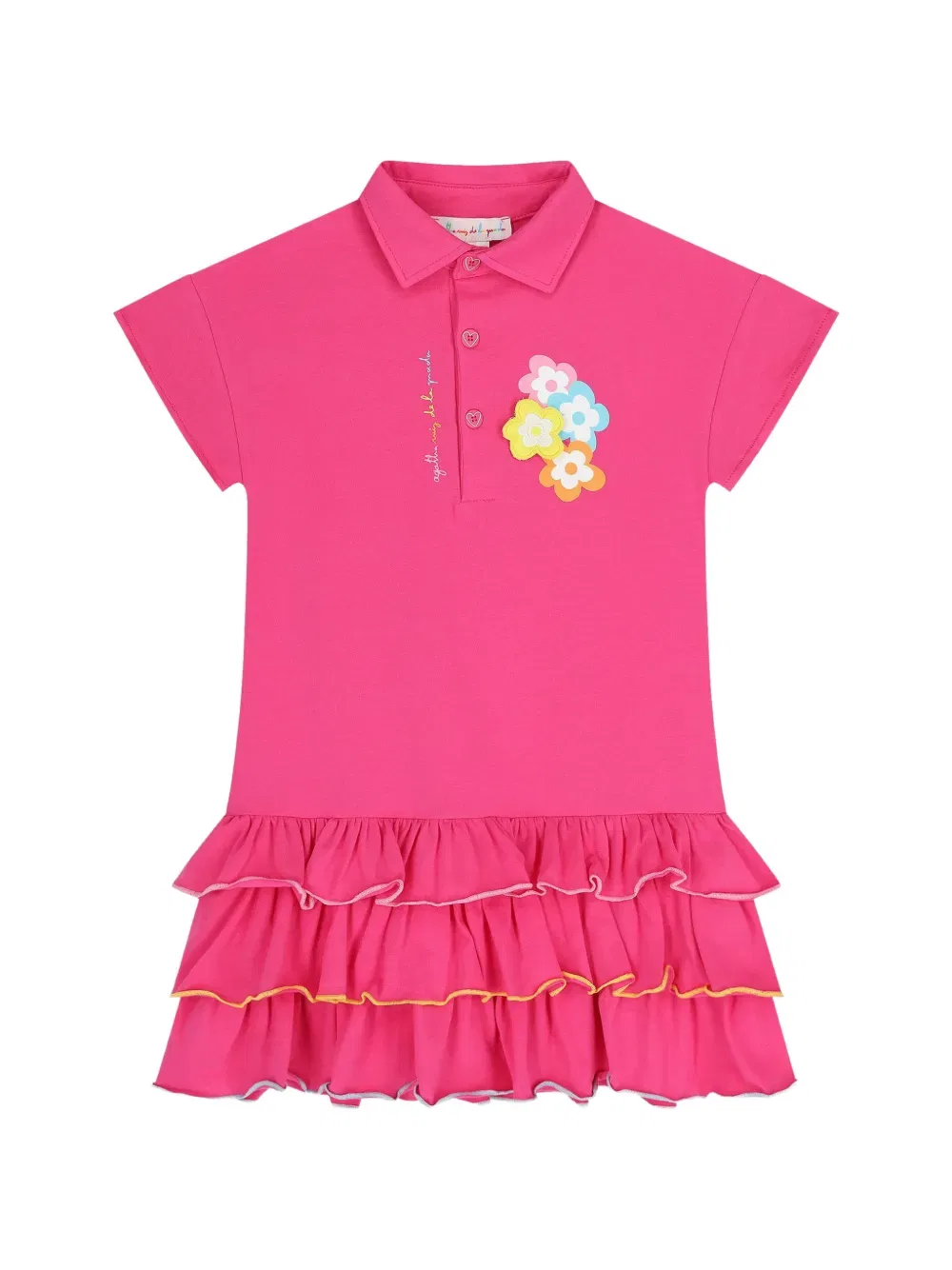 Платье с оборками и цветочным принтом Agatha Ruiz De La Prada, розовый