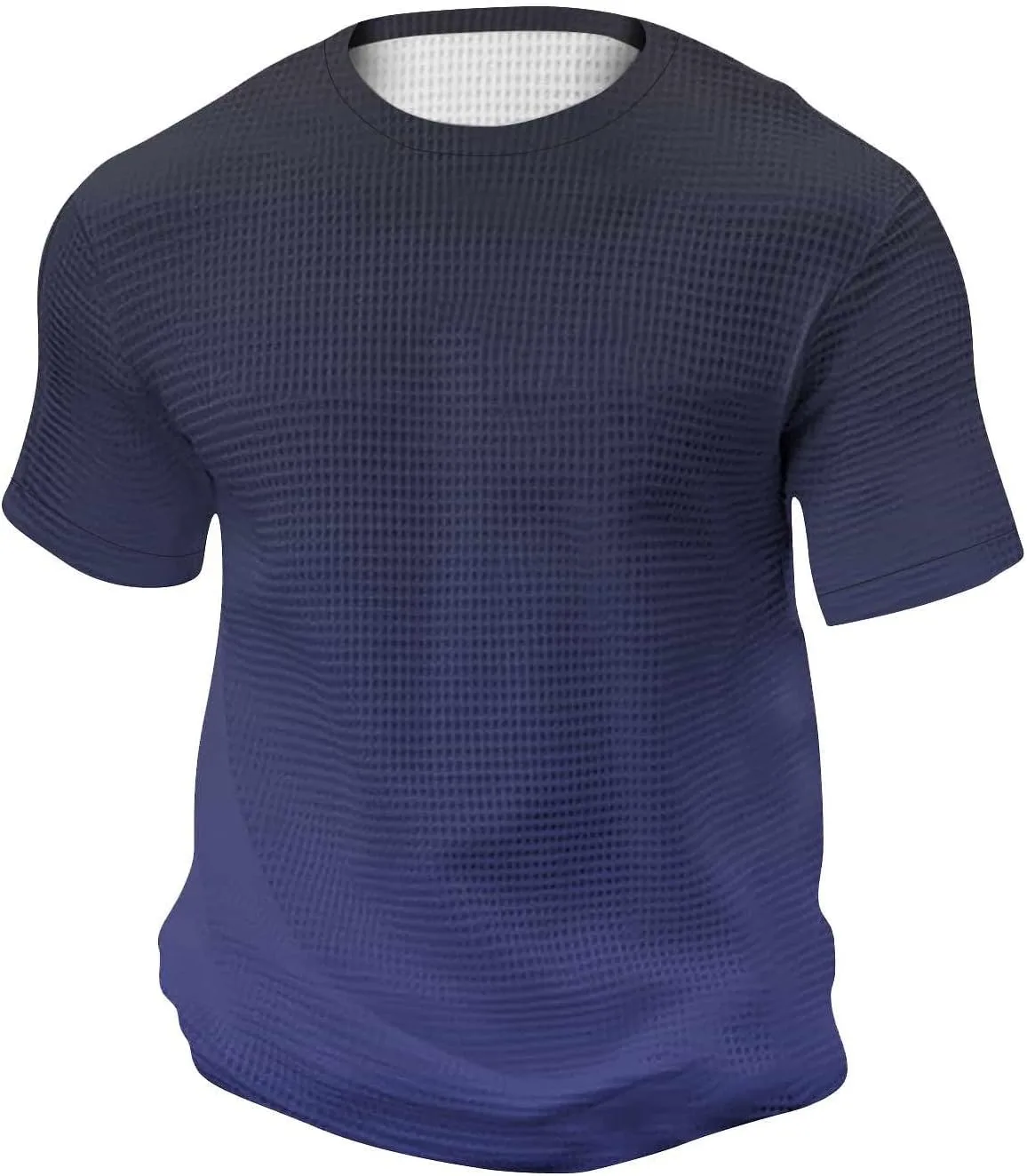 

Мужская футболка Muscle Fit для тренировок, Crew Neck, короткий рукав, градиент