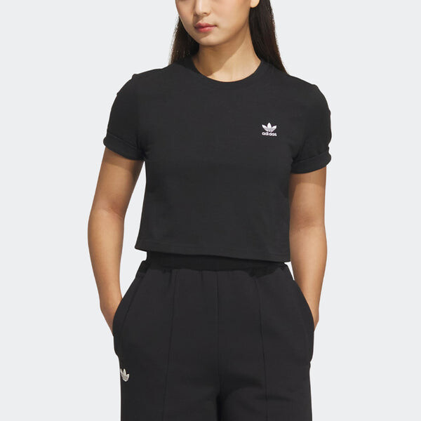 Топ оригиналы adiclub укороченный топ Adidas, черный — фото 2