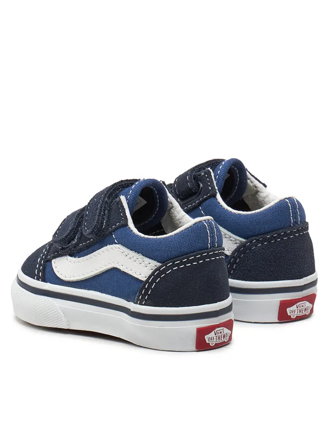 Vans Кроссовки Old Skool V VN000D3YNVY темно-синего цвета из ткани — фото 3
