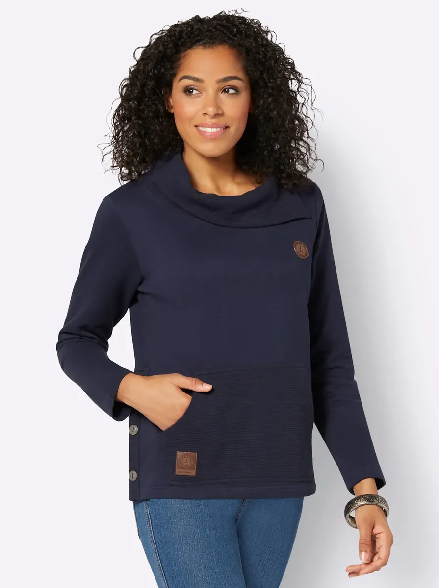 

Толстовка в стиле casual Casual Looks, цвет морской волны