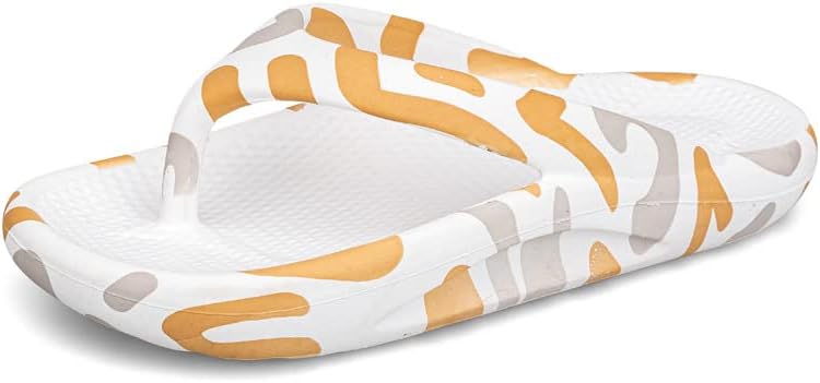

Сандалии FSwinder Cloudies для женщин и мужчин с поддержкой свода стопы, восстановлением, мягкой подошвой, летние шлепанцы для дома, улицы и пляжа, противоскользящие, белый