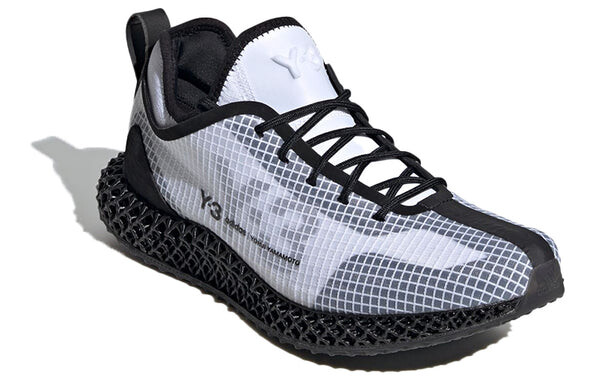 Кроссовки adidas Y-3 Runner 4D IO 'White Black', белый — фото 3