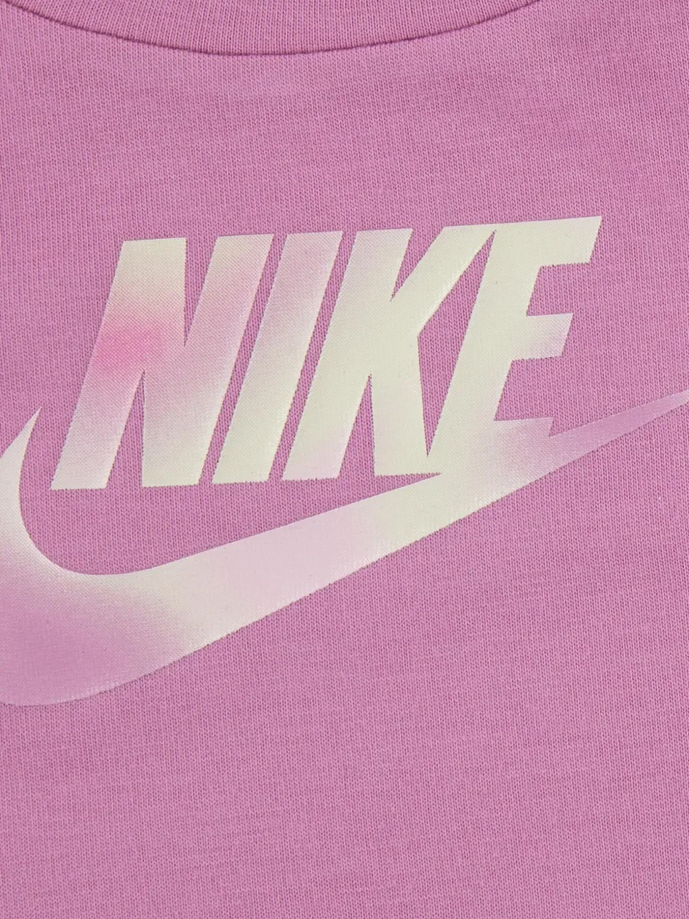 Топ и легинсы с принтом тай-дай и логотипом Nike Kids, розовый — фото 3