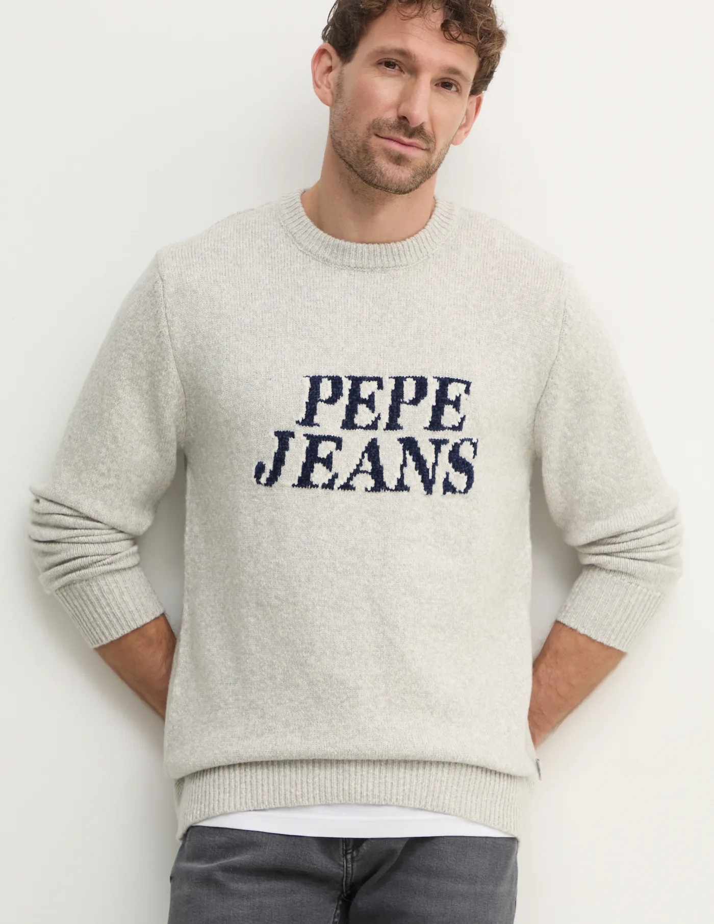 

LUKA свитер из смесовой шерсти Pepe Jeans, серый