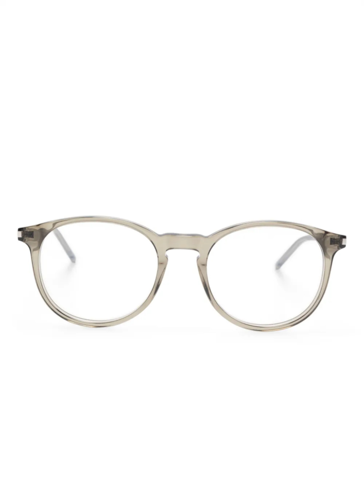 

Очки в круглой оправе Saint Laurent Eyewear, серый