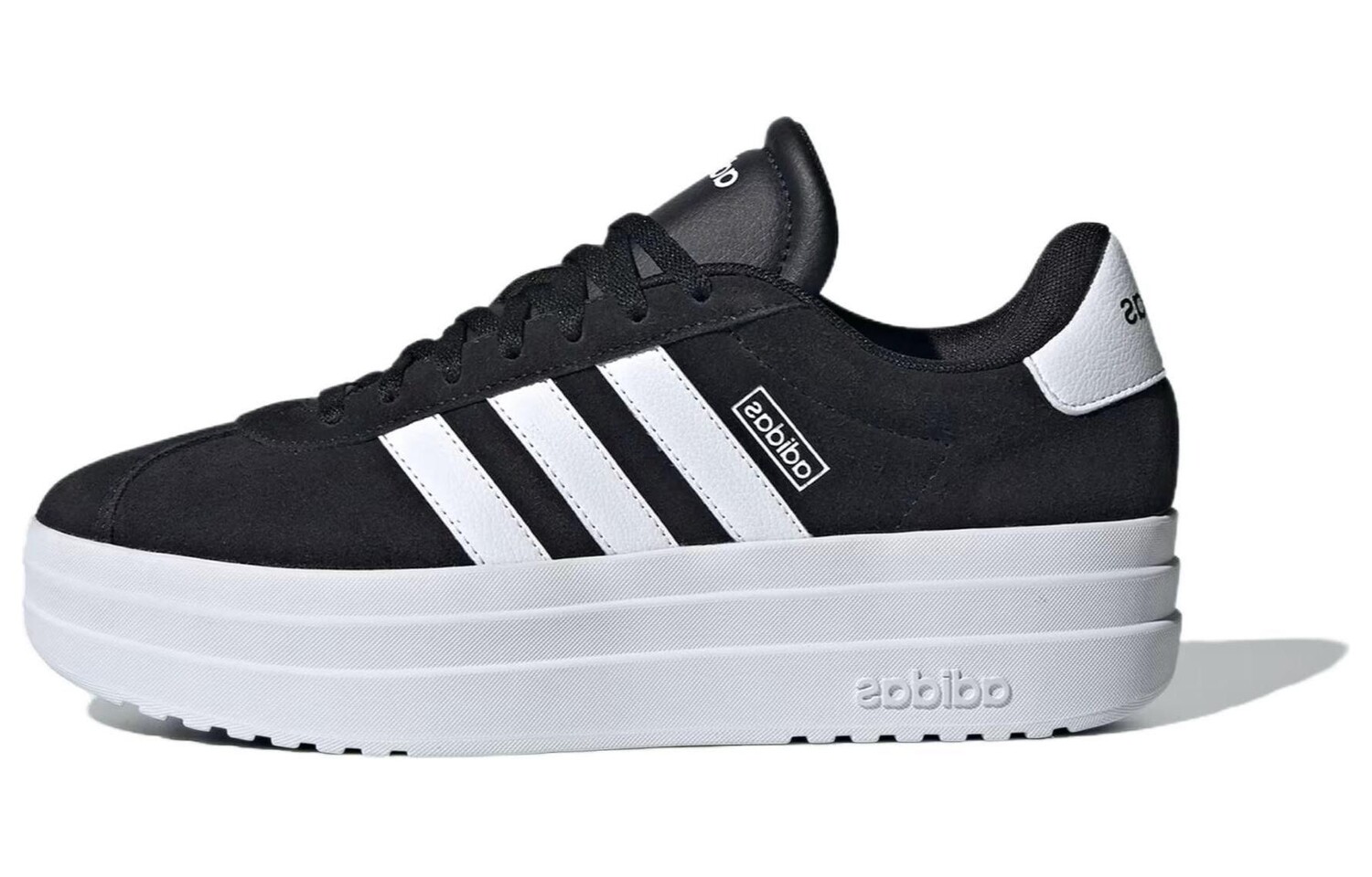 

Кроссовки Adidas VL Court Bold J 'Black White', черный/белый