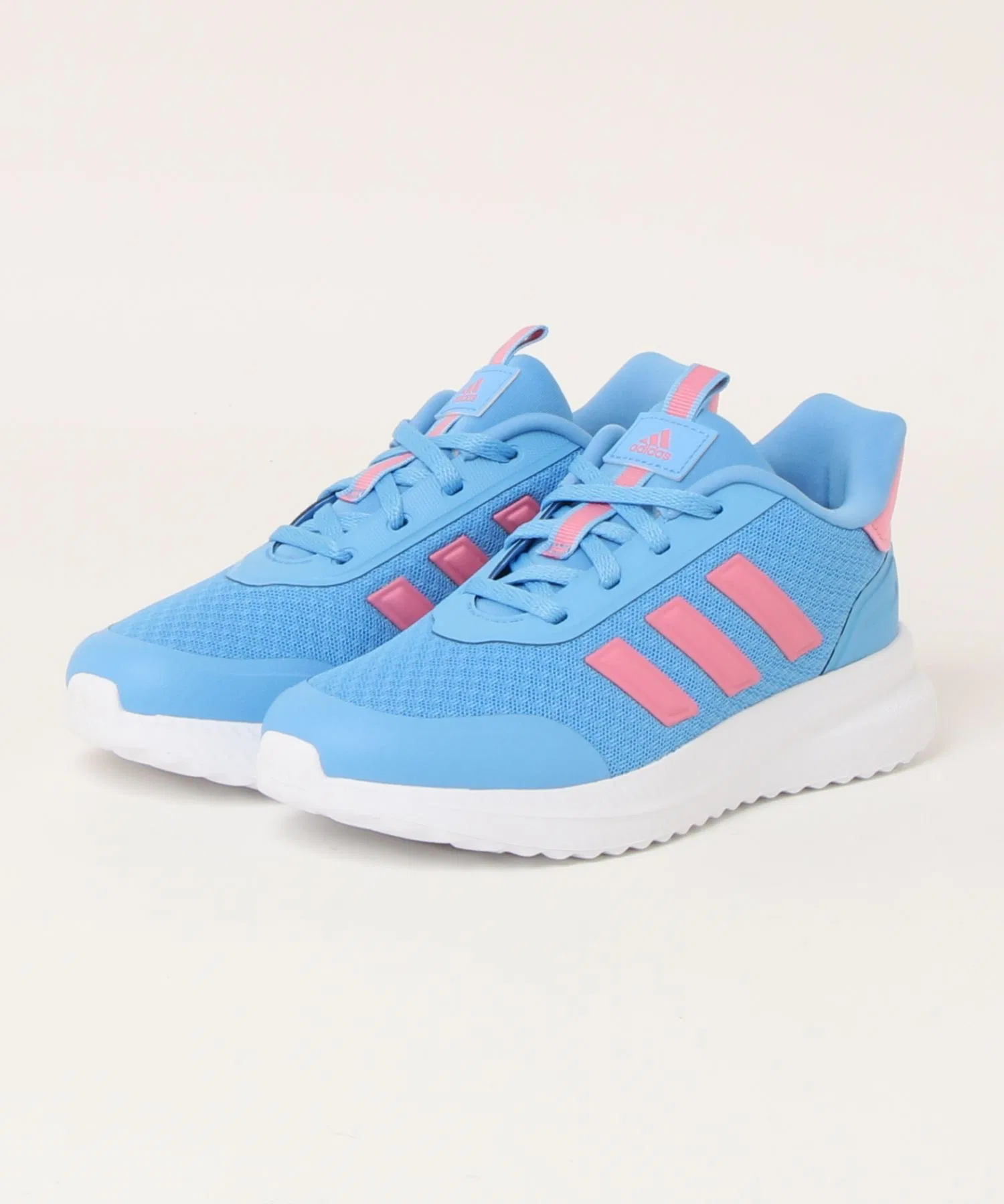 Детские кроссовки adidas X_PLRPATH K для бега на шнурках голубые