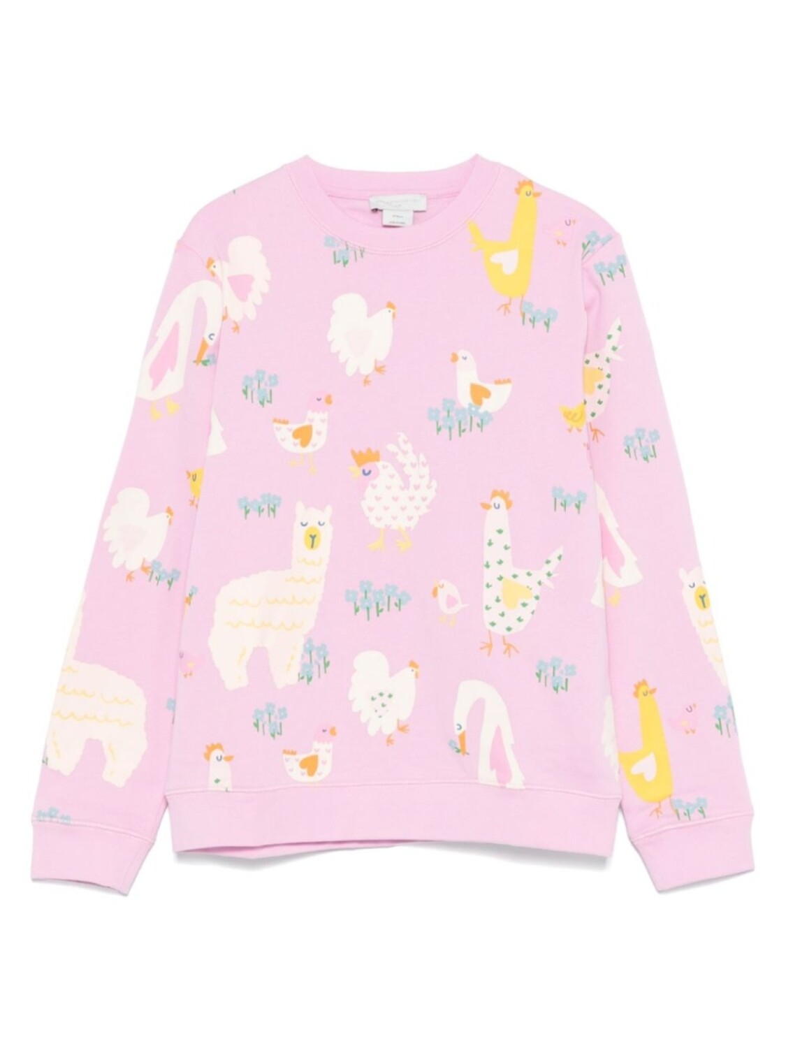 

Stella McCartney Kids толстовка с анималистичным принтом, розовый