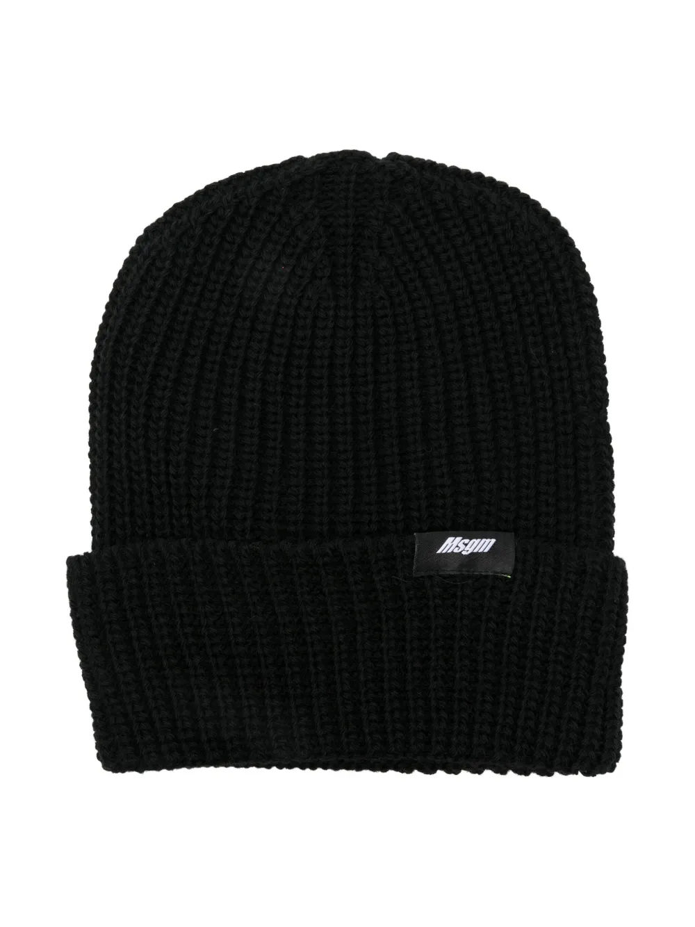 

Шапка бини с нашивкой-логотипом MSGM Kids, черный