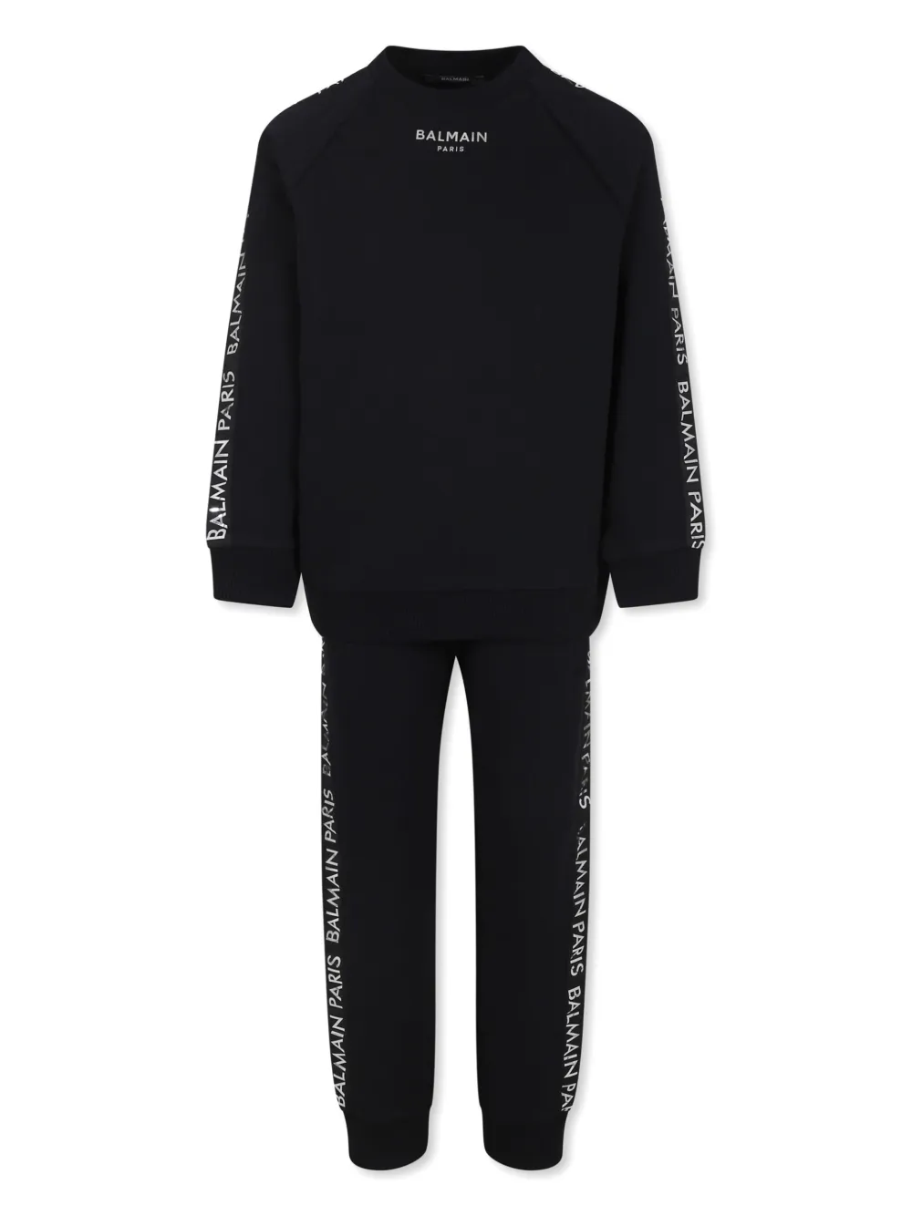 

Спортивный костюм с принтом Balmain Kids, черный
