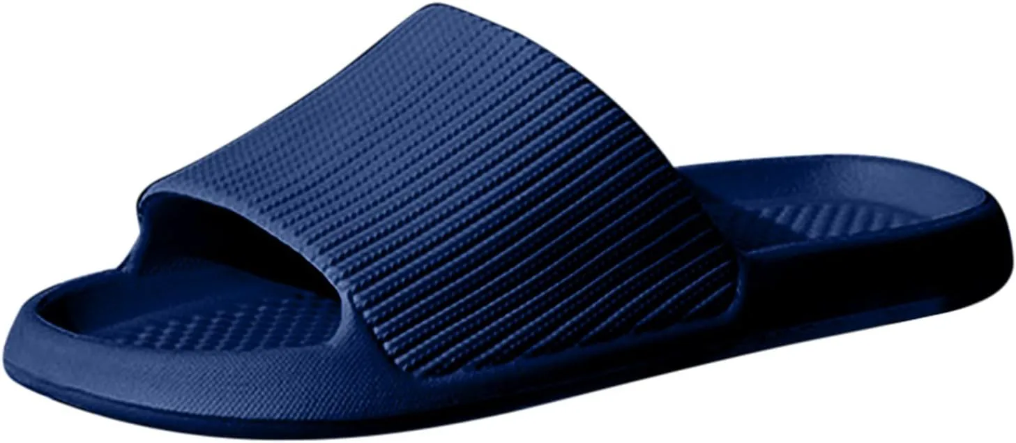 

Мужские туфли AnFeng, модные летние домашние нескользящие тапочки для ванной, быстро сохнущие легкие тапочки, домашние тапочки для мужчин, темно-синий