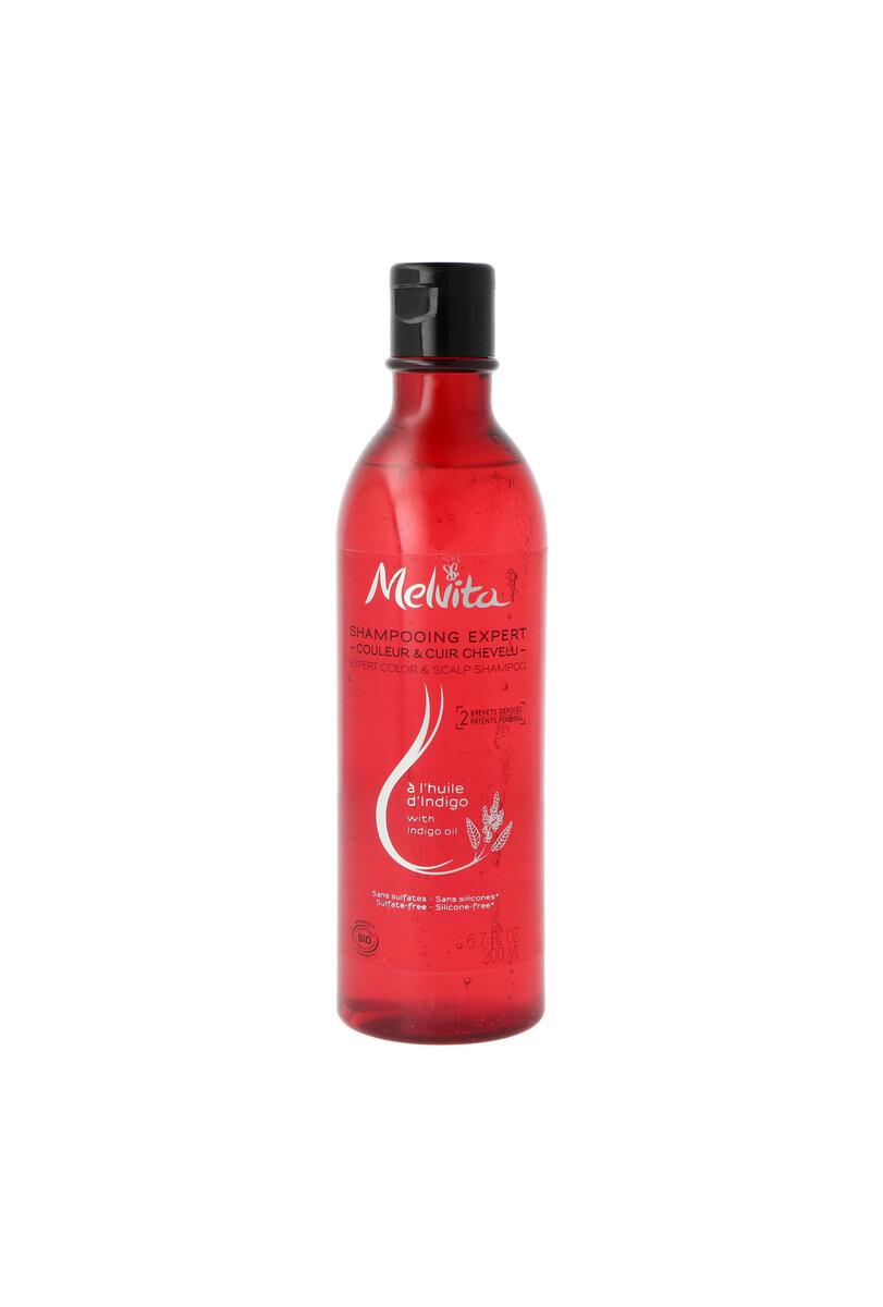

Melvita, Organic Expert Color Shampoo с маслом индиго, Шампунь для волос, 200мл