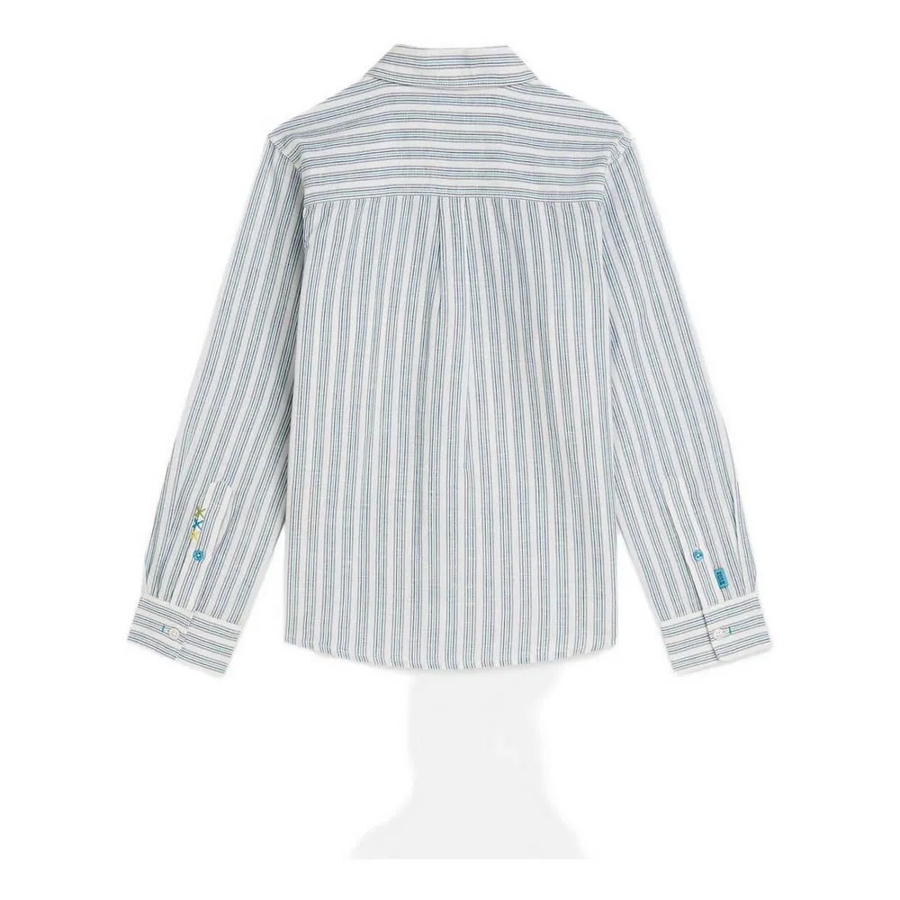 Рубашка с длинными рукавами из льна Scotch & Soda 181961, серый — фото 2