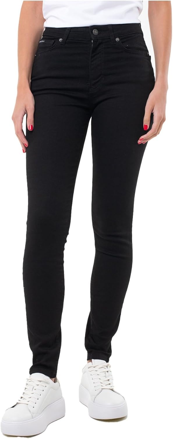 

GUESS G05 Скинни джинсы с высокой посадкой, Gj Black Overdye
