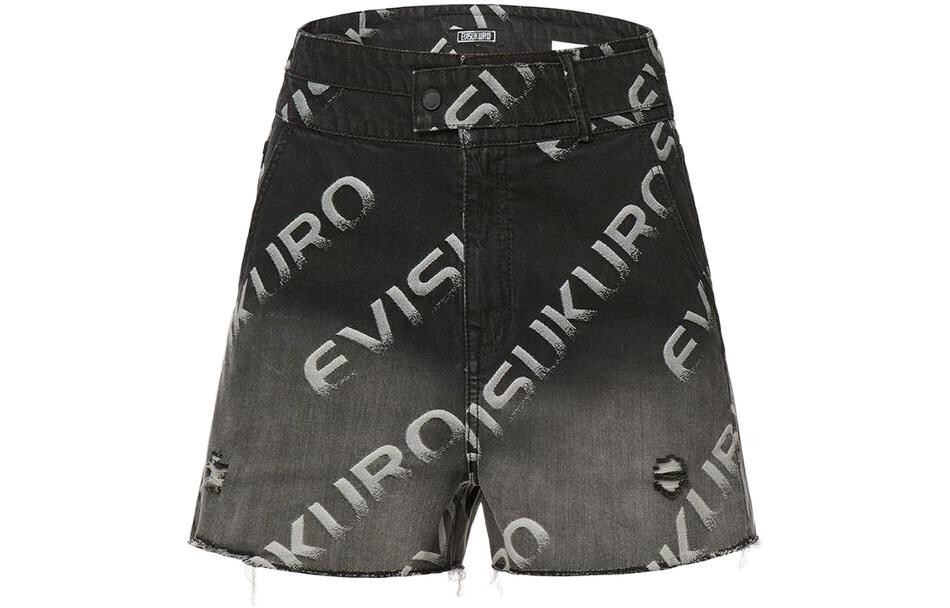 

Джинсовые шорты женские черные Evisu