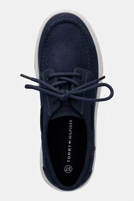 Мокасины из эко-кожи Tommy Hilfiger, синий — фото 4