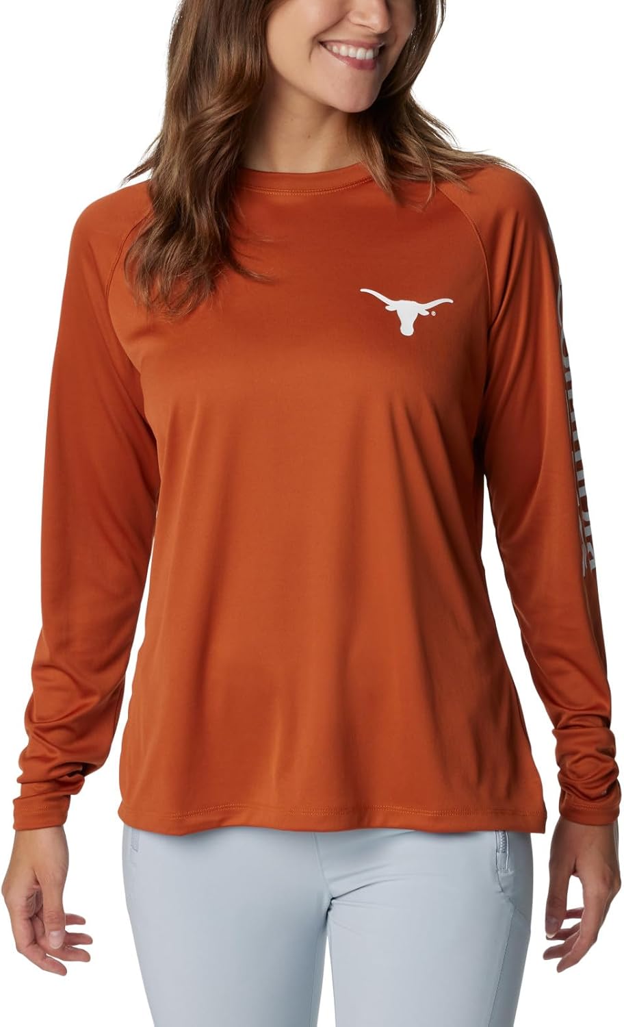 

Columbia Women's CLG Tidal футболка с длинным рукавом, Tex - Cedar