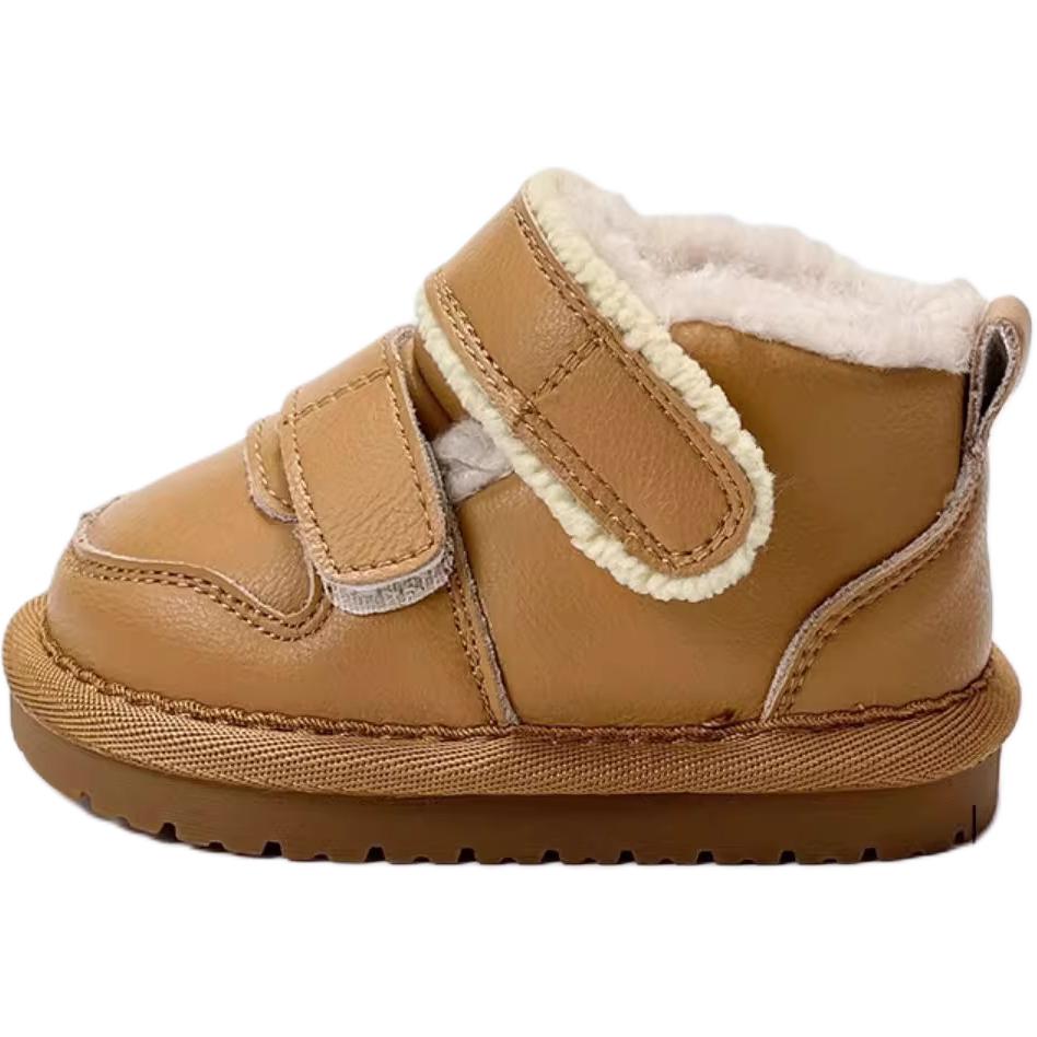 

Нескользящие детские ботинки для детей от 3 до 7 лет QINUOSHU, коричневый