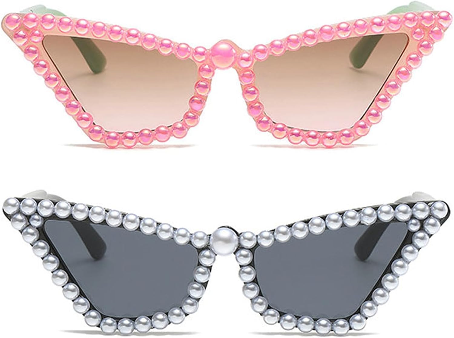 

Хелена Милые солнцезащитные очки «кошачий глаз» со стразами, модные женские очки с многоугольными, жемчужными и треугольными элементами, конфетные цвета helena, Black+pink