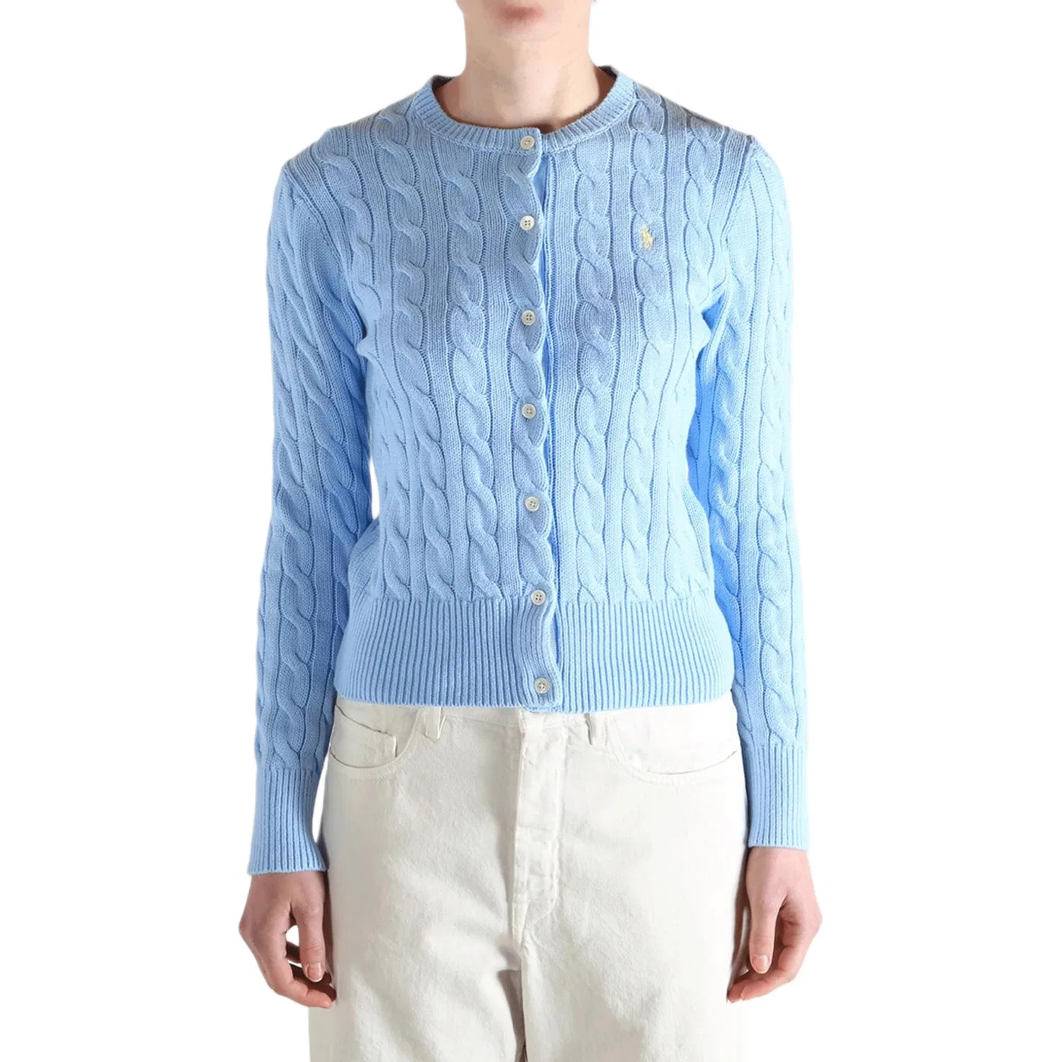 Вязаный топ Polo Ralph Lauren синий