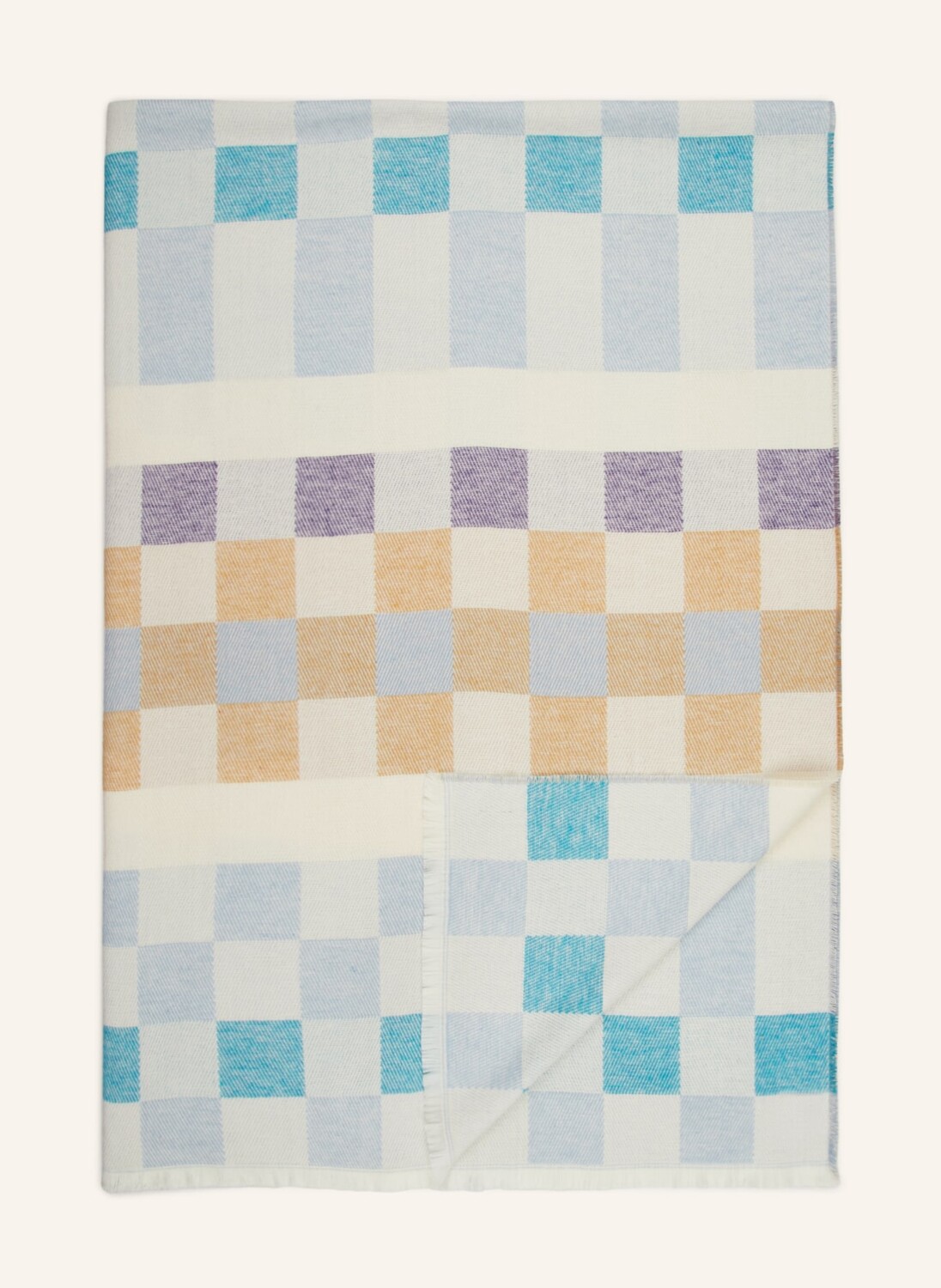 

Плед cestino PROFLAX, цвет CREME/TÜRKIS/HELLBLAU