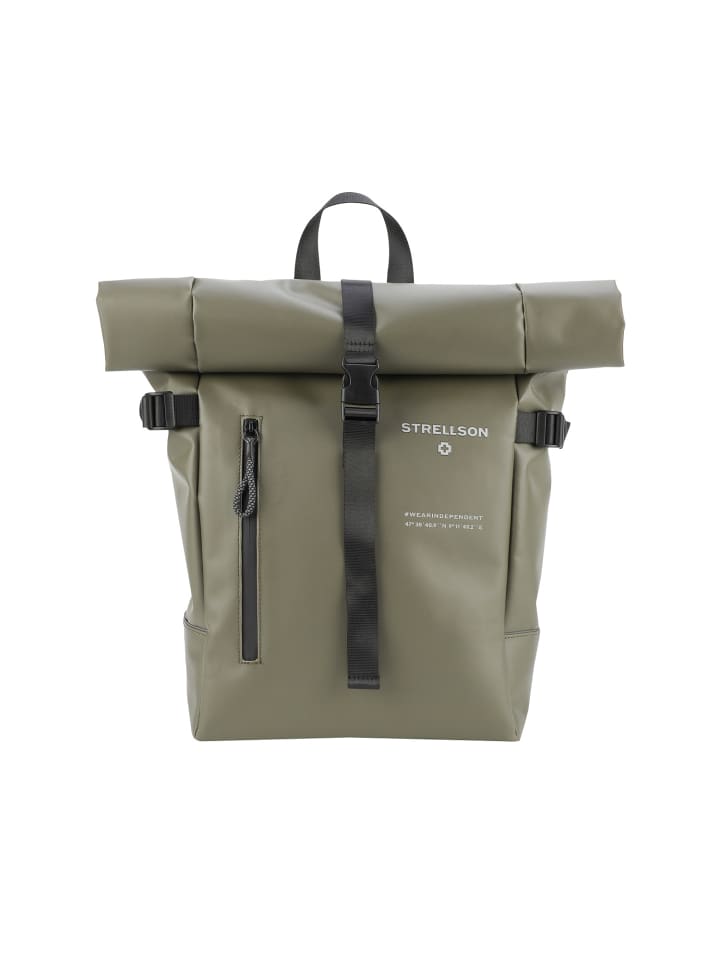 

Strellson Рюкзак Stockwell 2.0 Eddie Backpack Mvf для мужчин с отделением для ноутбука, цвет хаки