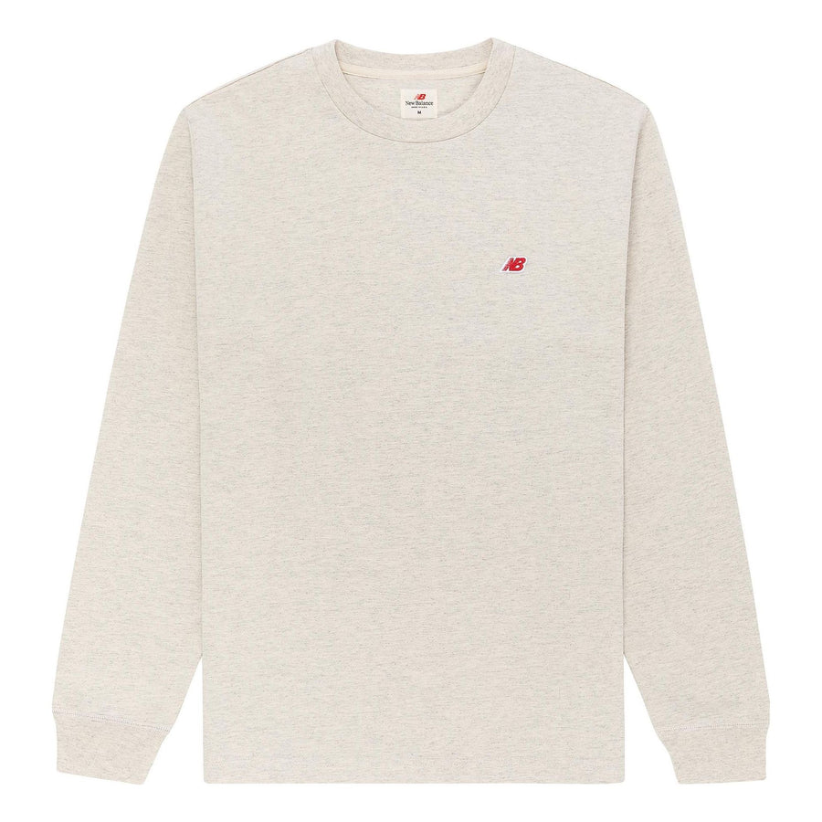 

Футболка New Balance MADE in USA Core Long Sleeve T-Shirt 'Oatmeal Heather', серый