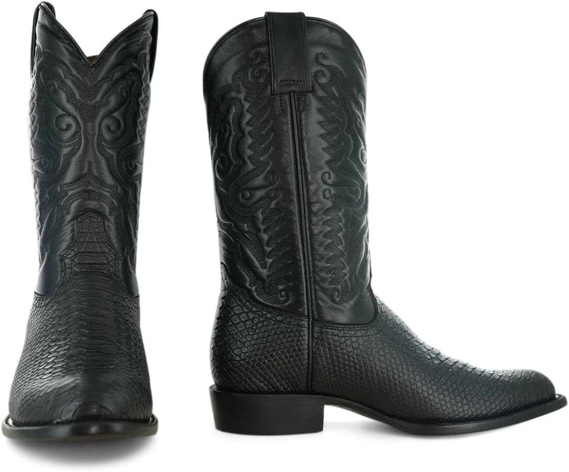 

Мужские ковбойские сапоги Soto с круглым носком и рисунком питона H4020 Soto Boots, черный