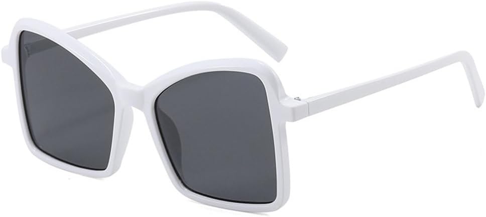 

Модные женские солнцезащитные очки в крупной оправе с многоугольными линзами, разноцветные, с плоскими зеркальными линзами. Мужские солнцезащитные очки с зеркальными линзами и защитой от УФ-излучения UV400 TYUVIVO, C8 White