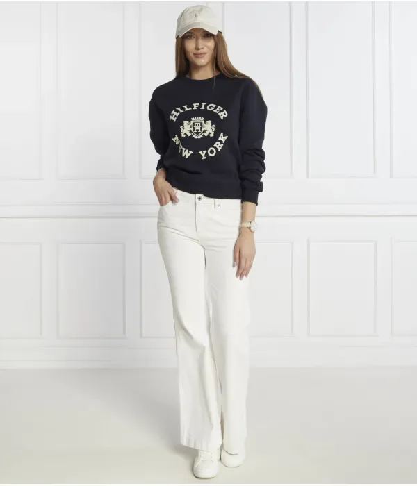 Толстовка MDN REG VARSITY FLOCK regular fit Tommy Hilfiger, темно-синий — фото 2