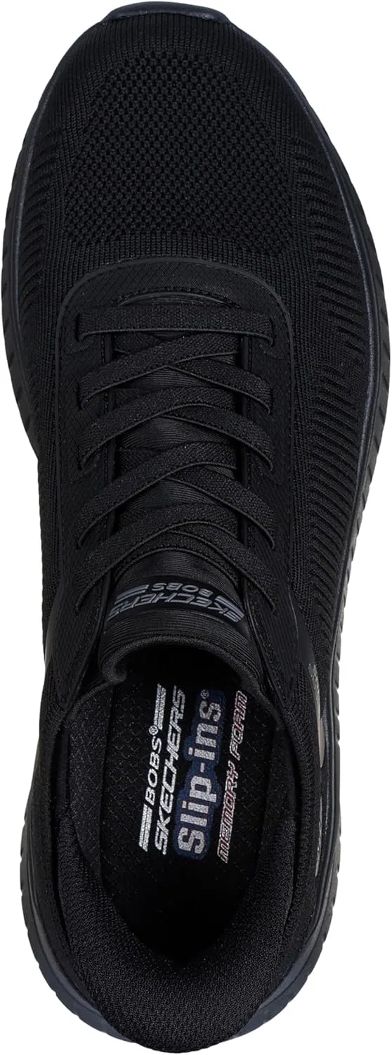 Мужские кроссовки Skechers Bobs Squad Chaos Solid Step, Black Knit — фото 3