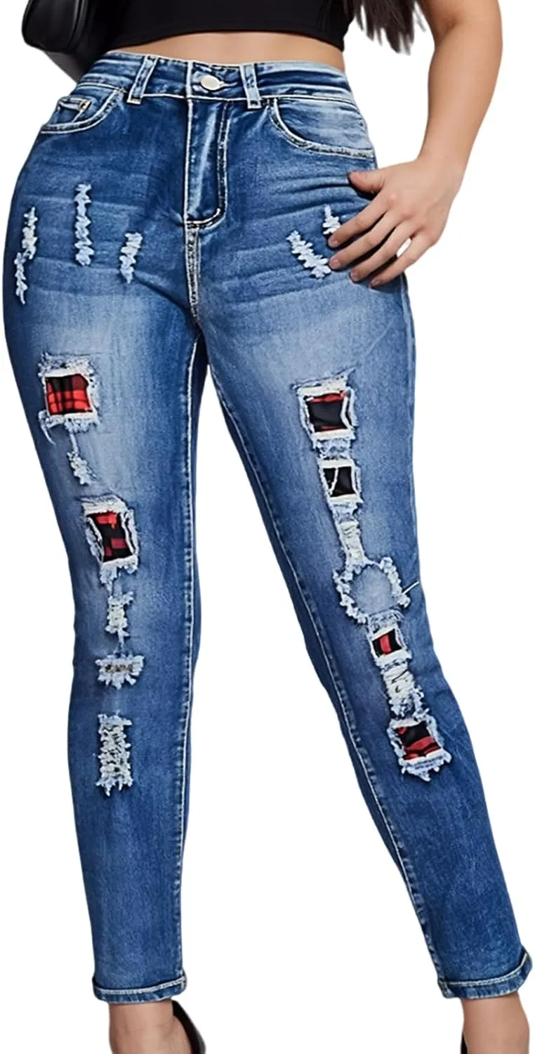 

Плюс сайз скинни джинсы для женщин Cuyulitcik