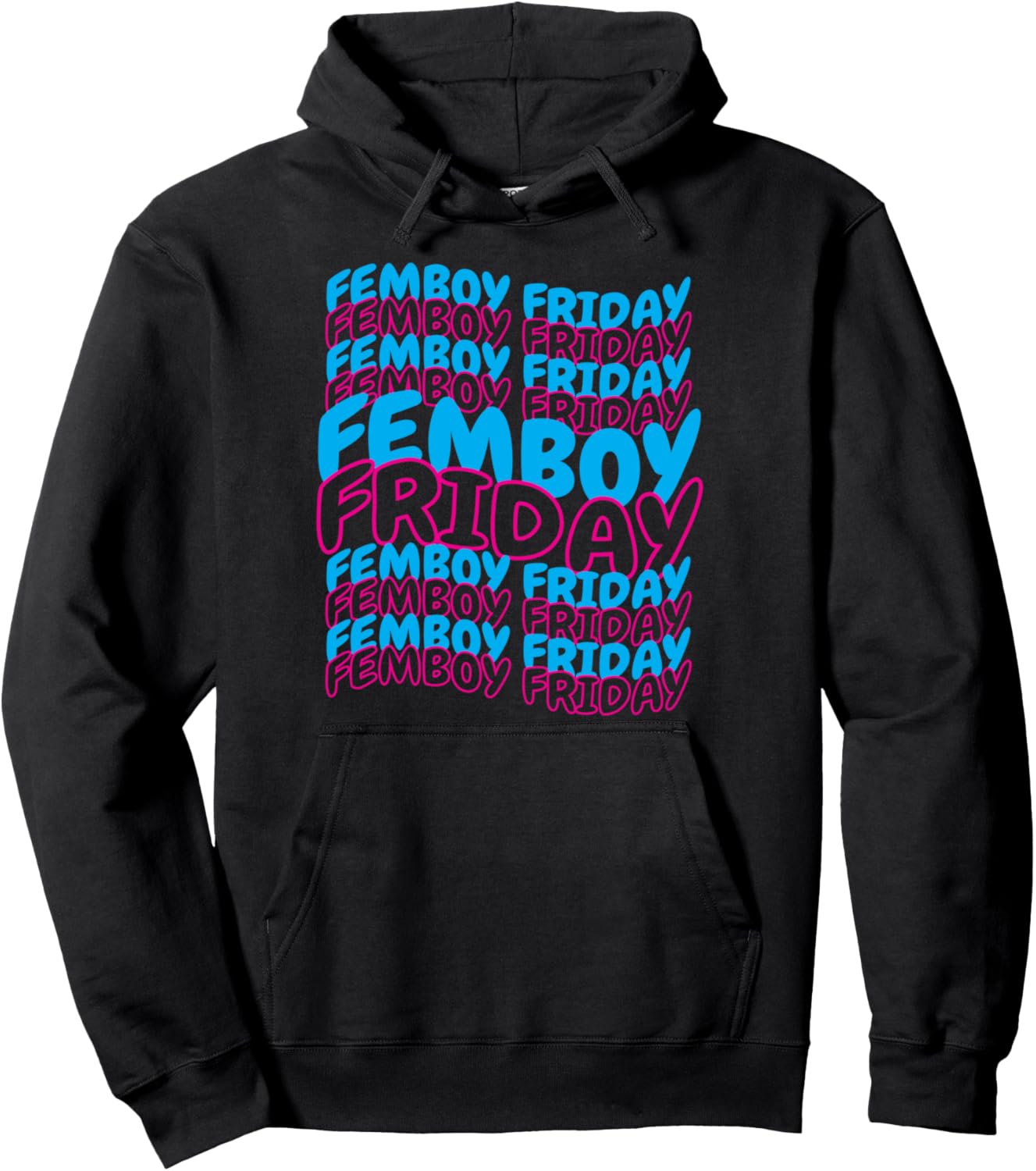

Худи для кроссдрессеров Femboy Friday, черная Femboy Crossdressing Clothing