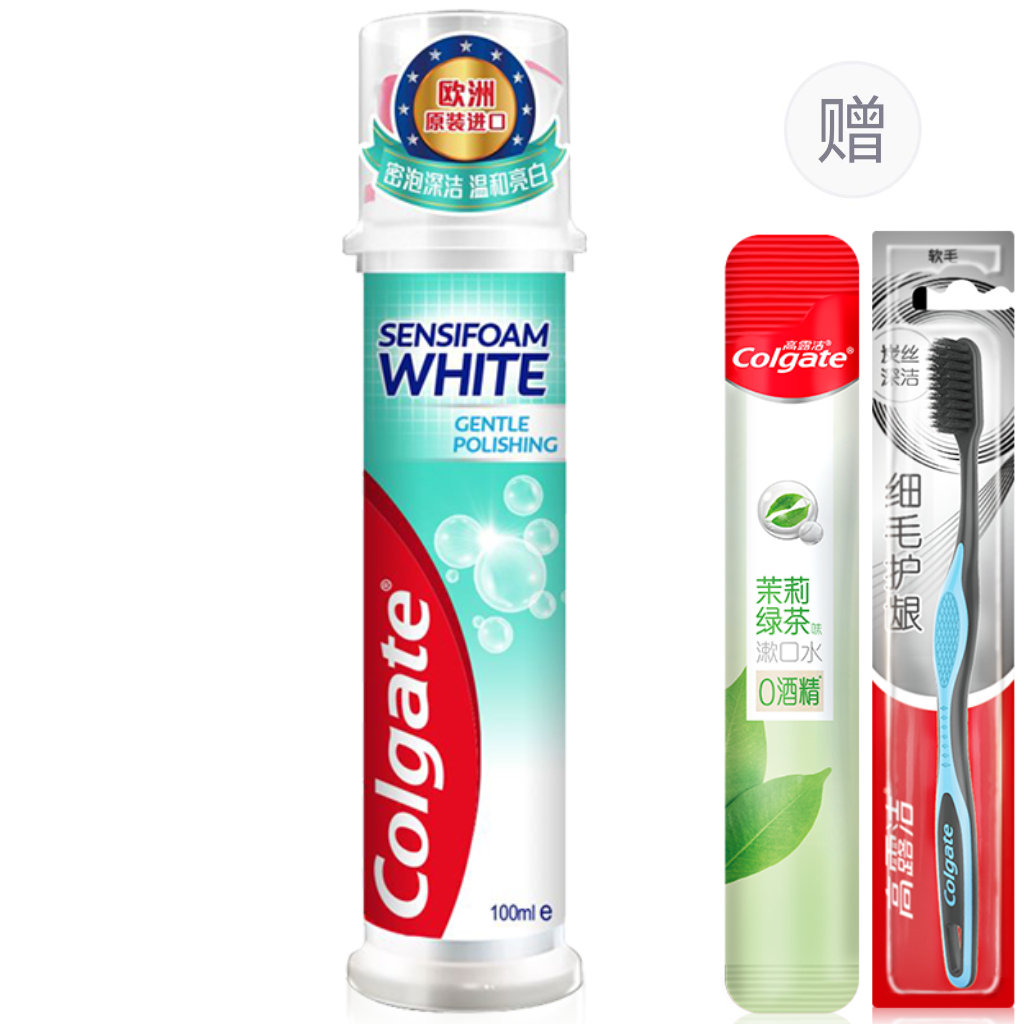 

COLGATE Зубная паста для чувствительных зубов Gentle Bright White с пенящейся формулой и вертикальной кнопкой