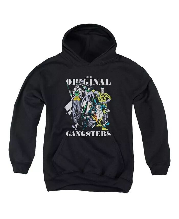 

Толстовка с капюшоном для мальчиков и подростков Original Gangsters DC Comics, черный