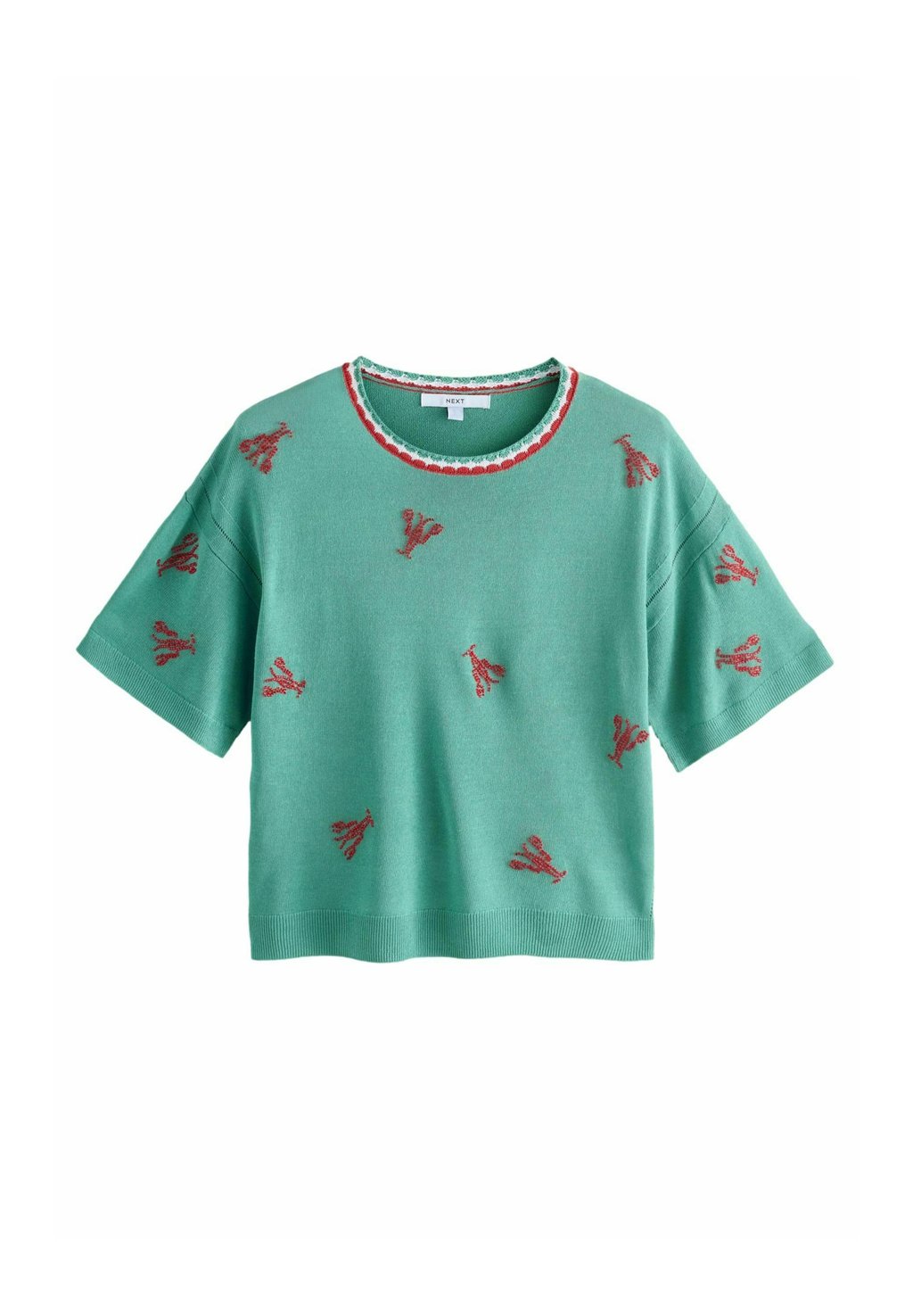 

Футболка с принтом SHORT SLEEVE CREW NECK Next, цвет Teal Green Lobster