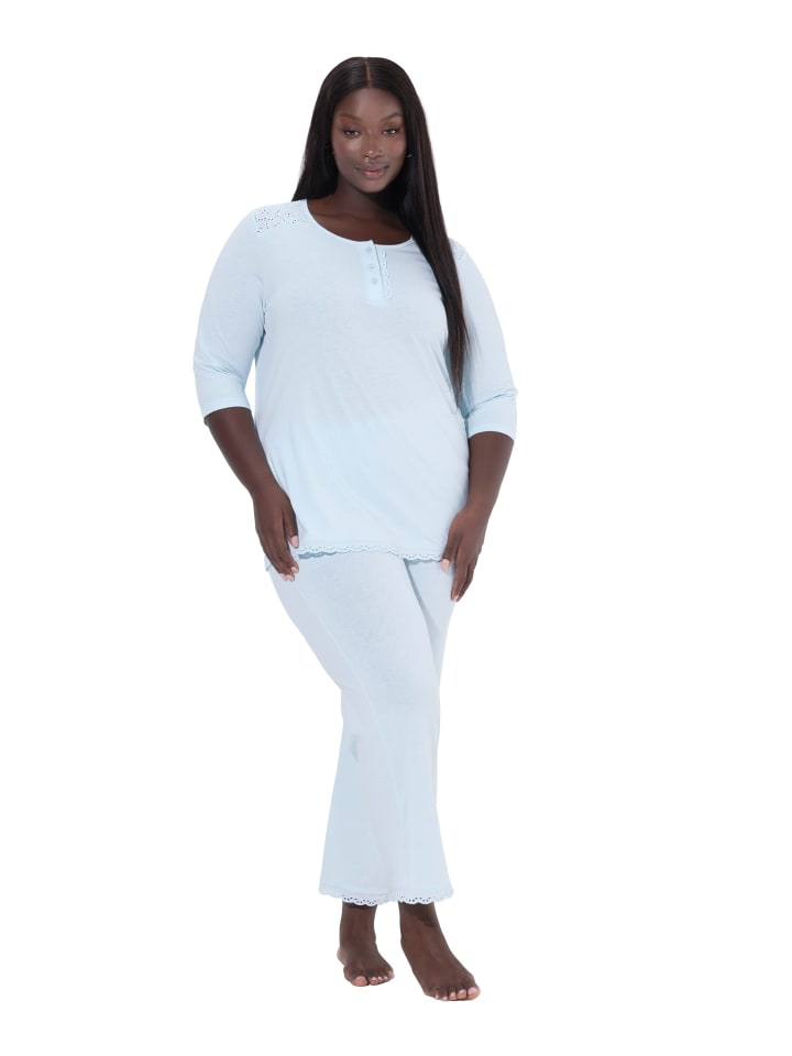 

Ulla Popken Пижама арктического синего цвета