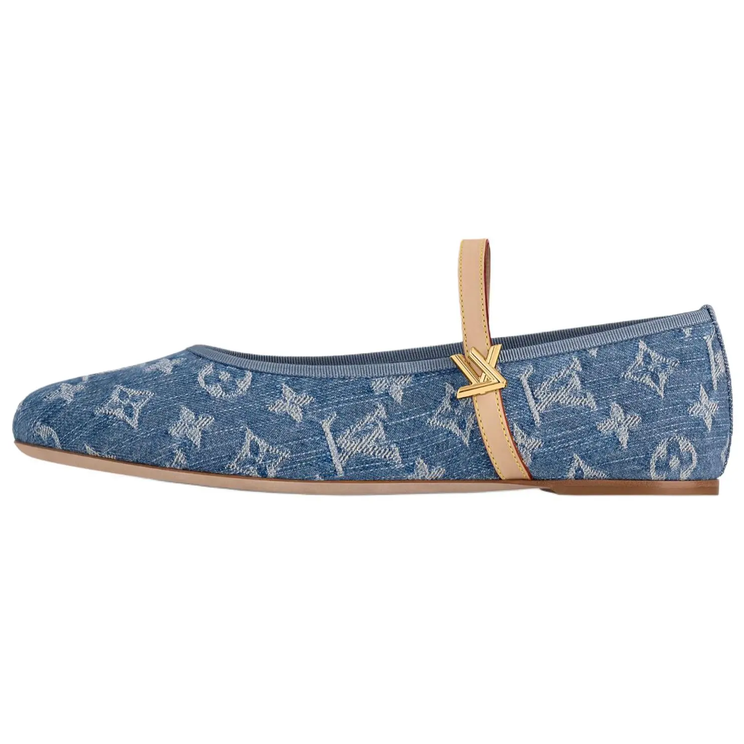 LOUIS VUITTON Туфли Мэри Джейн Romy Flat, женские, синие