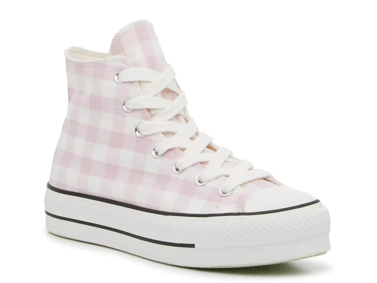 Кроссовки Chuck Taylor All Star Gingham Platform - женские Converse, White/Lilac