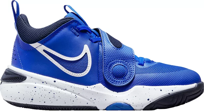 

Детские кроссовки Nike для начальной школы Team Hustle D11, цвет Royal/White