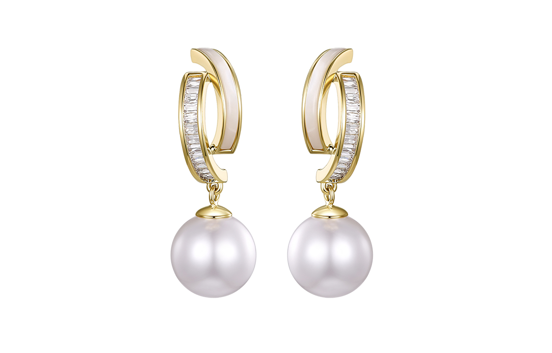 

HMZ Серьги-гвоздики из серебра 925 пробы для женщин золотые