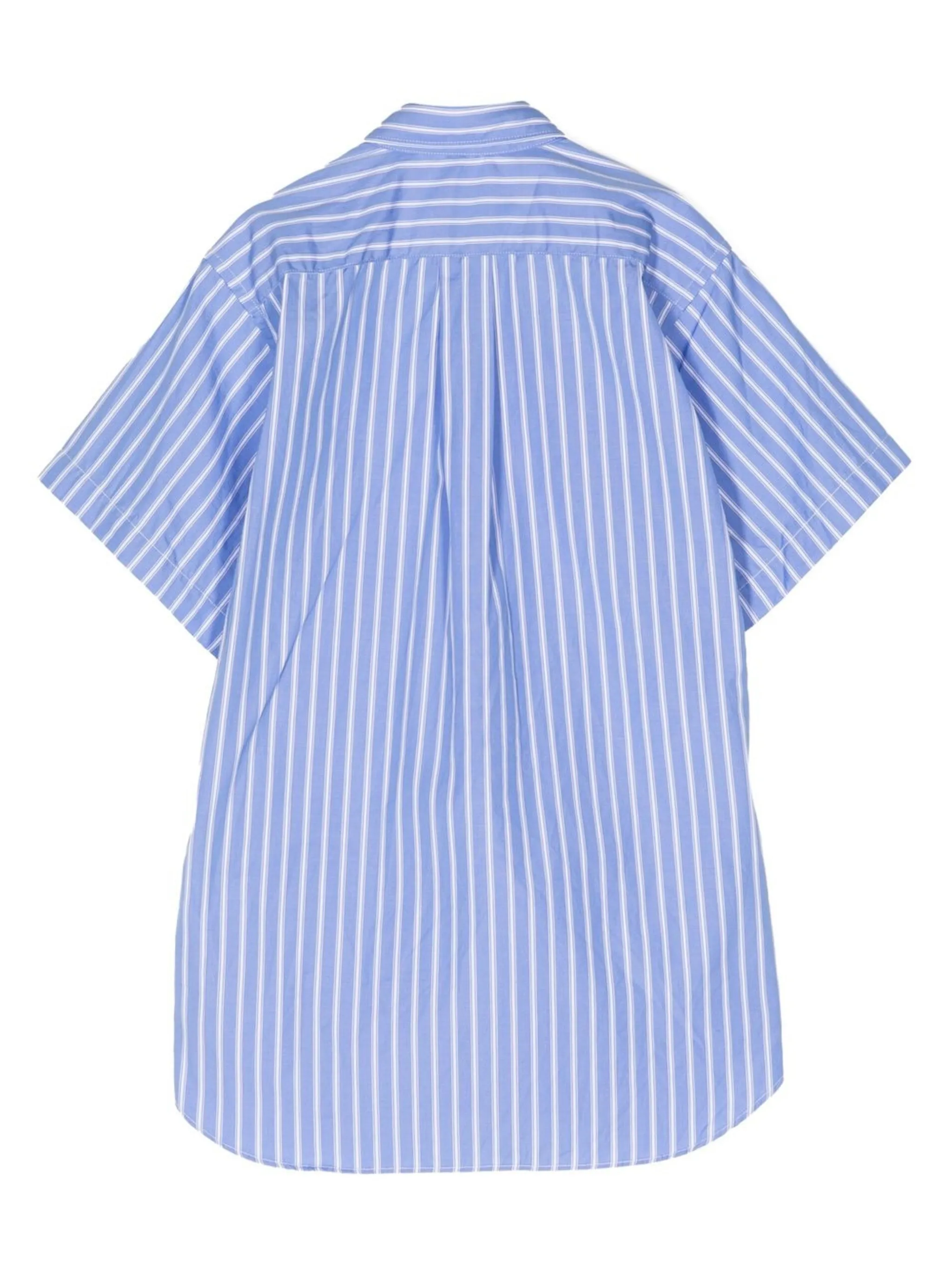 Полосатая рубашка с короткими рукавами Comme Des Garçons, синий — фото 2