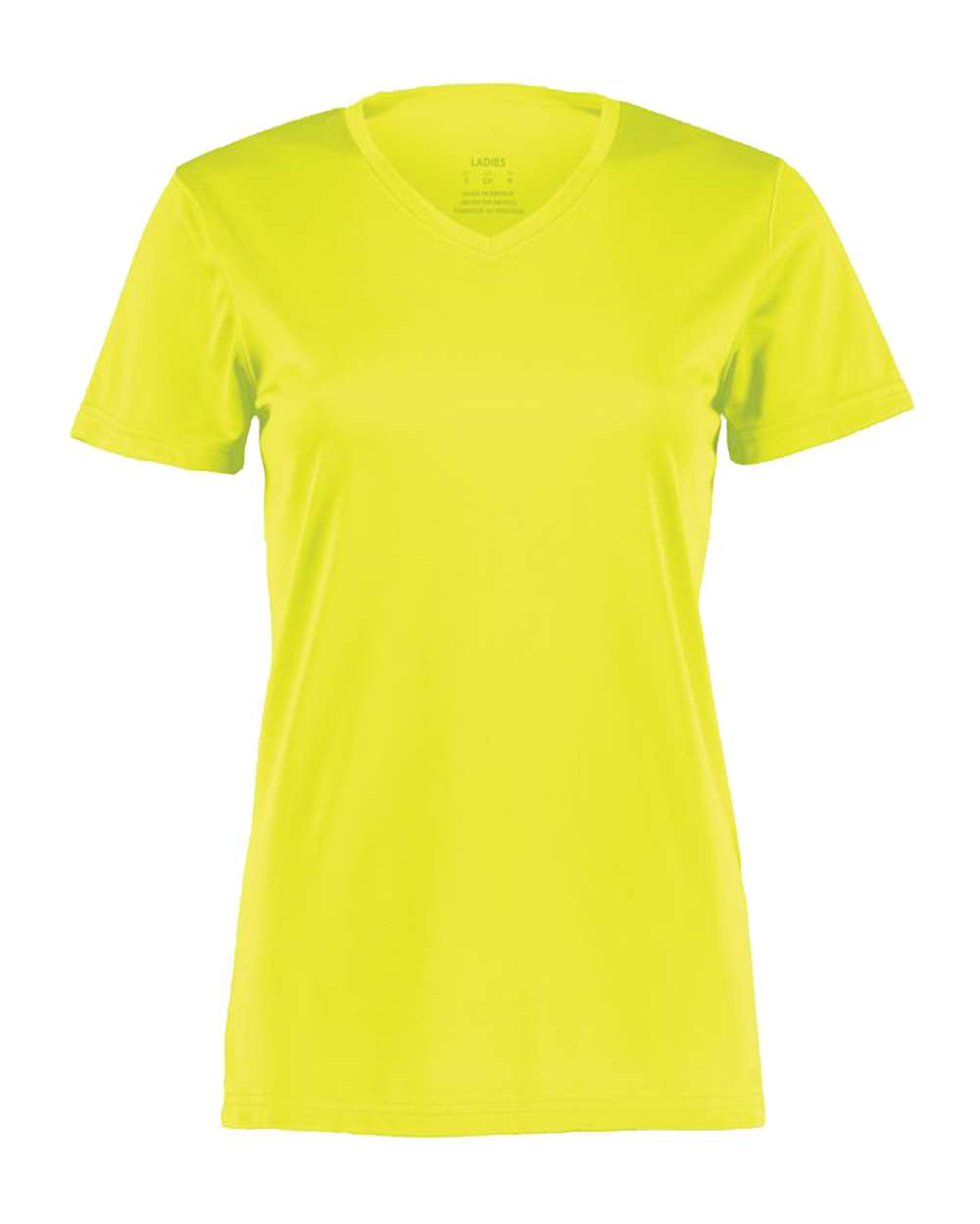 

Женская футболка Nexgen Performance с V-образным вырезом Augusta Sportswear, цвет safety yellow